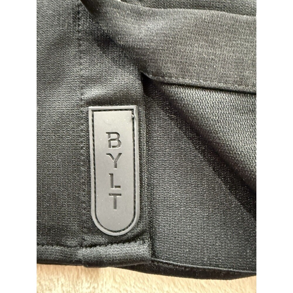 Bylt Premium Basics Executive Fit Short Sleeve Button Up Men's Size M Black - Picture 2 of 6